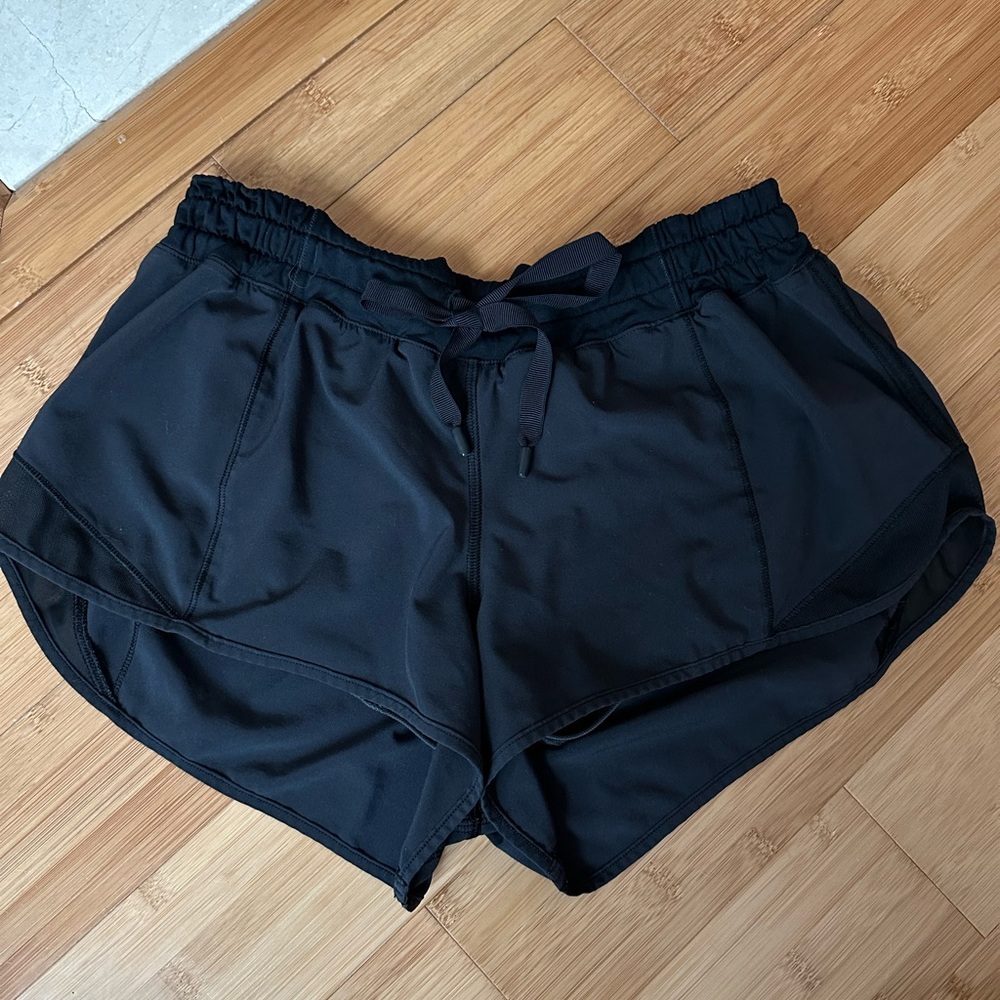 Black Lululemon Hotty Hot Shorts